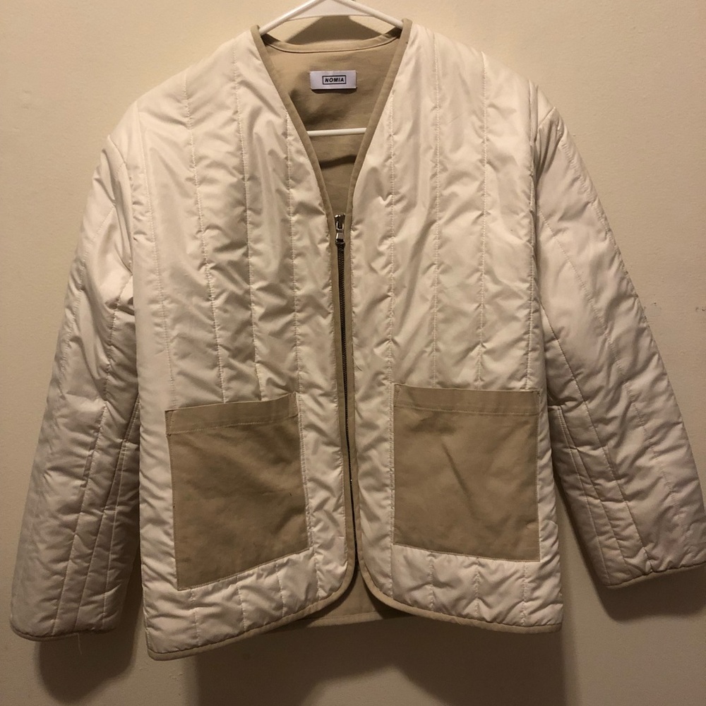 Nomia White quilted jacket Xs